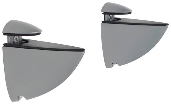 Wandhalter X-TRA Grau - Metall - Kunststoff - 8 x 7 x 3 cm