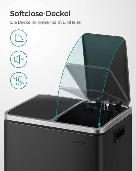 Abfalleimer 100557 Schwarz