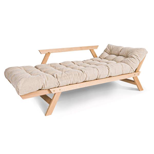 Schlafsofa ALLEGRO, Buchenholz Cremeweiß - Geölt