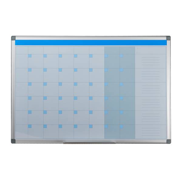 Tableau blanc d'organisation Blanc - Fer - Acier - 90 x 60 x 5 cm