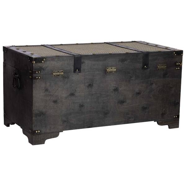 Truhe 4523370302 Braun - Holzwerkstoff - 90 x 46 x 45 cm
