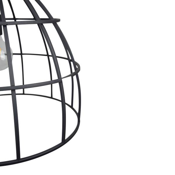 Hängelampen Tube Schwarz - Metall - 50 x 176 x 50 cm