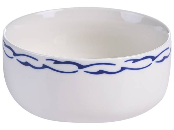 Tafelservice AMCHUR 24-tlg Blau - Weiß - Porzellan - 26 x 26 cm