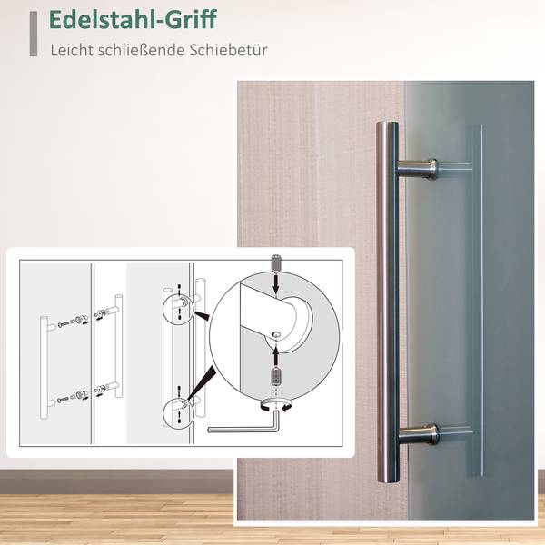 Schiebetor E7-0001 Glas - 1 x 205 x 90 cm