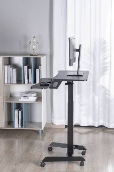 Laptoptisch LUMFWS07-7_ZWART Schwarz - Stahl - 80 x 120 x 63 cm