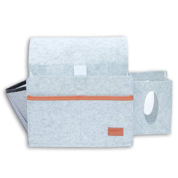 Betttasche OLGA Hellgrau