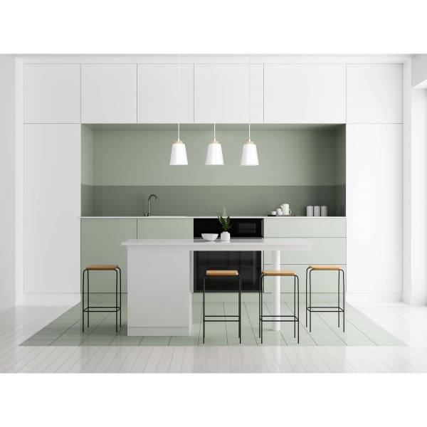 Pendelleuchte VK86818473 Weiß - Stahl - 1 x 100 x 66 cm