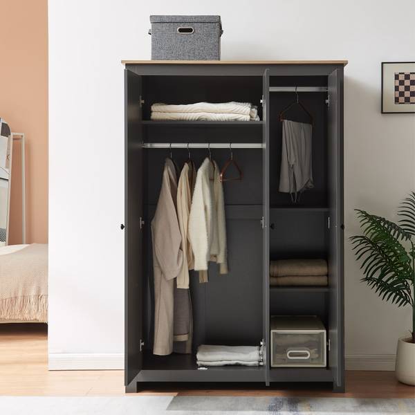 Kleiderschrank Vasand Grau