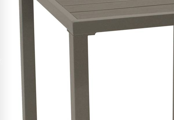 Bistrotisch VARENNA Grau - Stahl - 60 x 73 x 60 cm