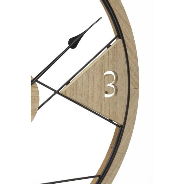Klokken VK8681847405948 zwart - staal - 60 x 60 x 3 cm