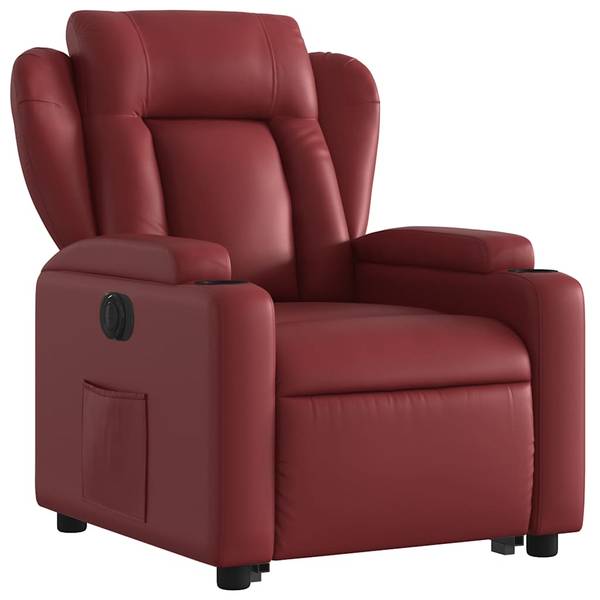 Elektrische Sta-opstoel 3032385-3 rood - roodbruin