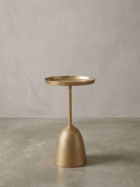 Beistelltisch OLONA Gold - Aluminium - 33 x 53 x 33 cm