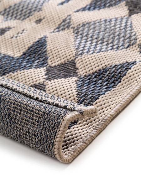 In-/Outdoorteppich River Beige - Polypropylen - 100 x 1 x 150 cm
