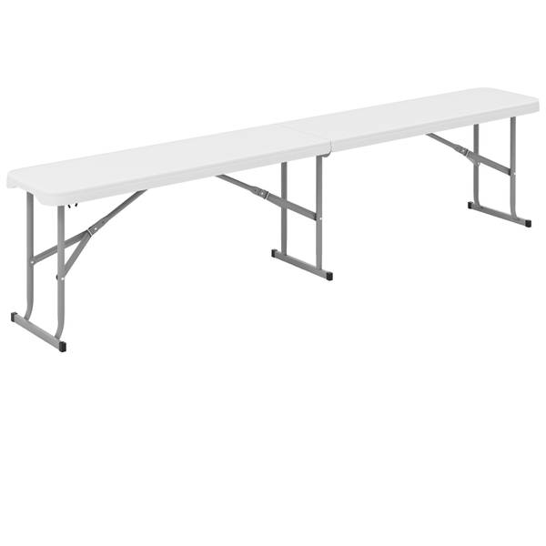 Bierbank ZB33013IT-3DE Weiß - Metall - 28 x 43 x 182 cm