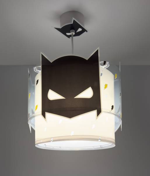 Kinderzimmer Deckenlampe Dunkler Held Schwarz - Kunststoff - 24 x 22 x 24 cm