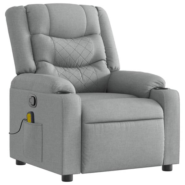 Fauteuil inclinable de massage 3032772 Gris - Polyester - 77 x 99 x 93 cm
