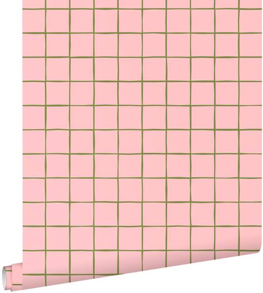 Tapete 131594 Pink - Papier - 53 x 1005 x 53 cm