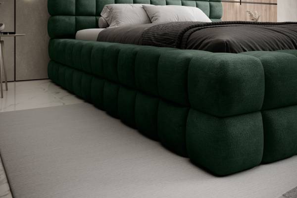 Bett Dario Grün - Stahl - 224 x 104 x 244 cm