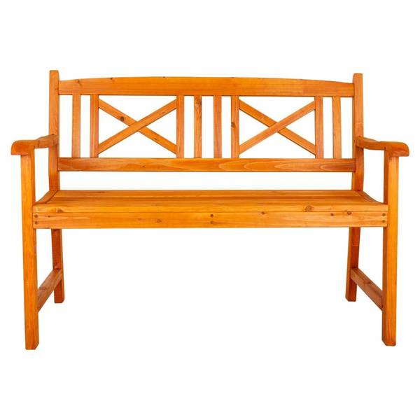 Bank Jardin descanso Orange - Massivholz - 120 x 68 x 65 cm