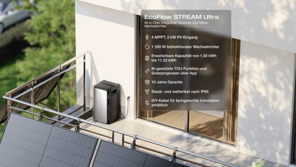Solarspeicher STREAM Ultra 4er Set Schwarz - Metall - 29 x 26 x 46 cm