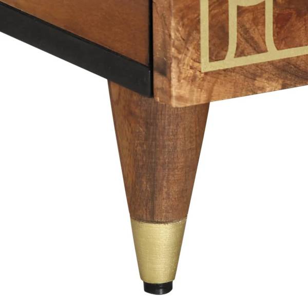 Couchtisch XT9039 Braun - Holzwerkstoff - 50 x 40 x 80 cm