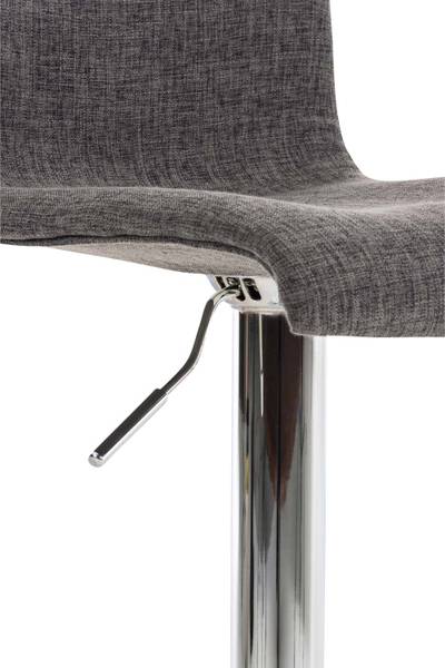 Barhocker Hoover Hellgrau - Silber