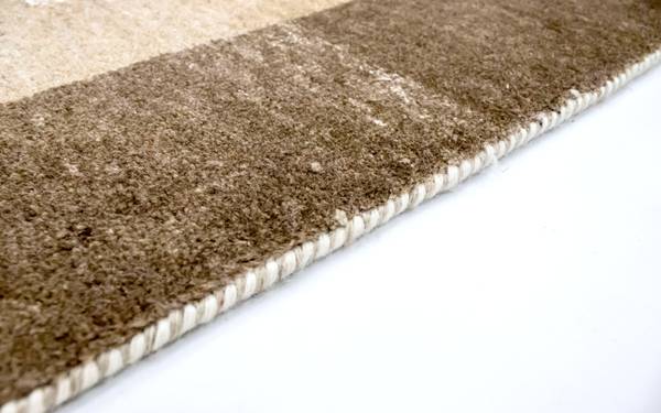 Kurzflorteppich Naturals Beige - Wolle - 141 x 2 x 207 cm