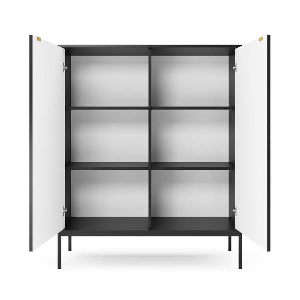 Highboard VELLORE Schwarz - Schwarz