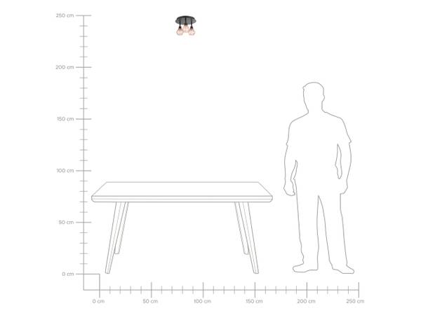 Lampes projecteur VOLGA Noir - Métal - 23 x 12 x 23 cm