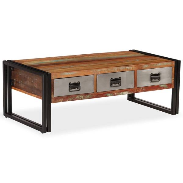 Couchtisch D705 Braun - Massivholz - 50 x 35 x 100 cm