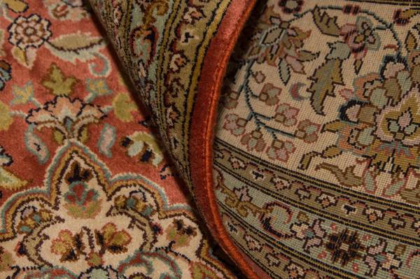 Orientteppich Premium Orange - Seide - 168 x 1 x 244 cm