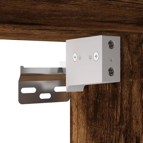 Tv-kast 3030001 Set van 2 bruin - plaatmateriaal op houtbasis - 80 x 40 x 34 cm