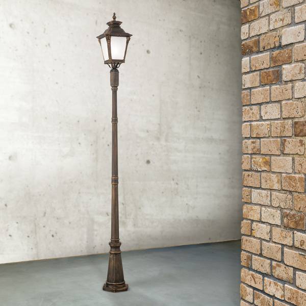 Außenleuchte Aiko Braun - Metall - 28 x 256 x 28 cm
