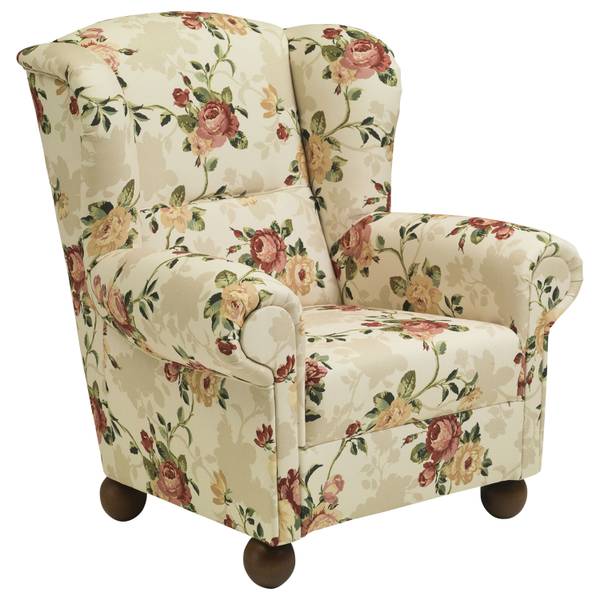 Monarch Ohrenbackensessel Mischgewebe - 93 x 103 x 87 cm