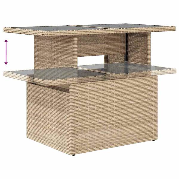 Salon de jardin 3036657-2 (lot de 6) Beige - Gris