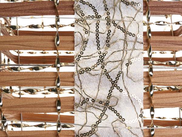 LED Deko TISSO 3-tlg Braun - Weiß - Kunststoff - 15 x 20 x 15 cm