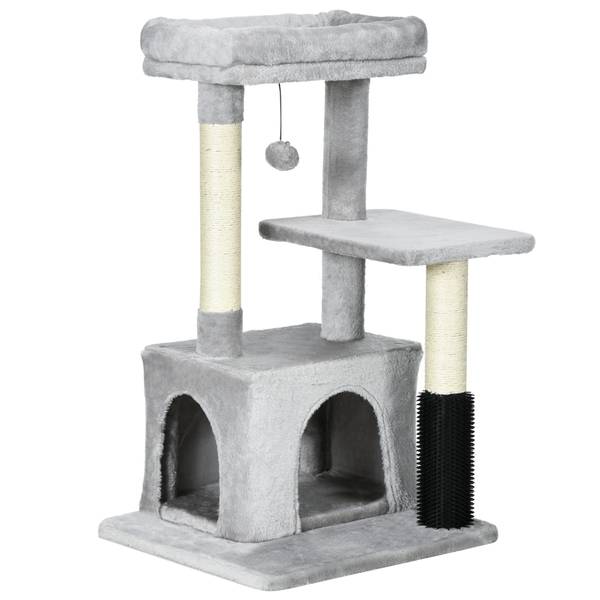 Kratzbaum CP230 Grau - Holzwerkstoff - 48 x 80 x 48 cm