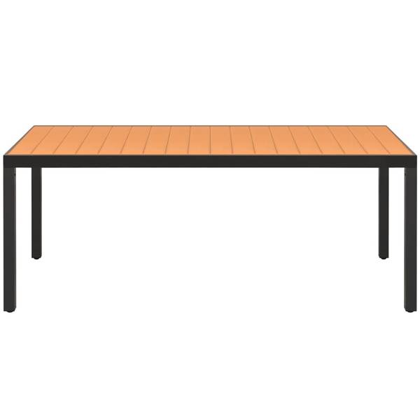 Gartentisch 294309 Braun - Aluminium - 185 x 74 x 185 cm