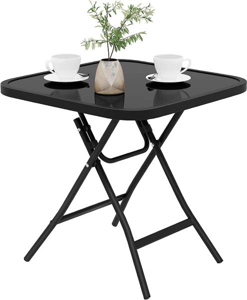 Klapptisch Muamer Schwarz - Glas Schwarz