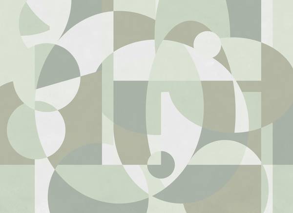 Panorama-Tapete Teibi Grün