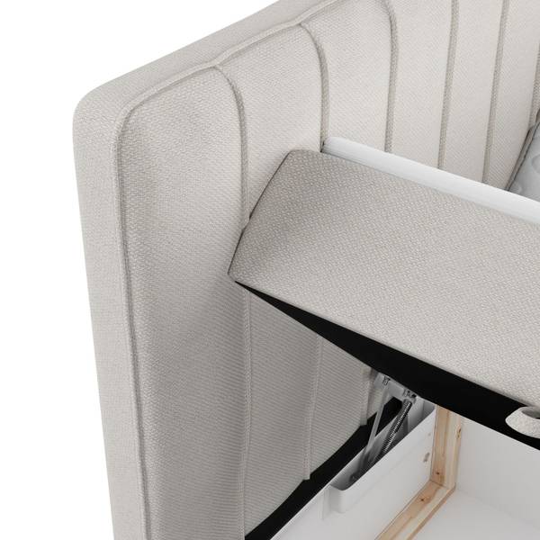 Boxspringbett Skyfall Ecru - Liegefläche Breite: 120 cm