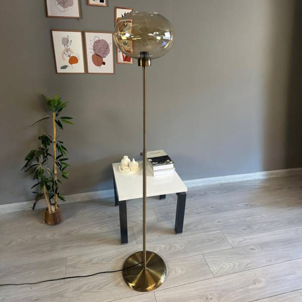 Stehlampe Koriel Metall - 37 x 175 x 37 cm