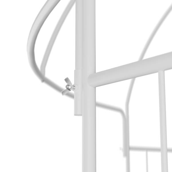 Rosenpavillon Metall Weiß - Stahl - 211 x 269 x 211 cm