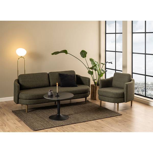 Couchtisch Malta Schwarz - Holz teilmassiv - 60 x 45 x 60 cm