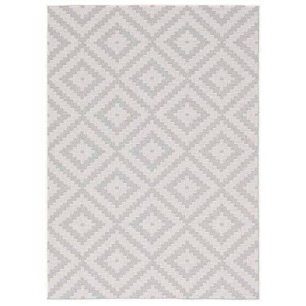 In & Outdoor Teppich Marbella Grau - Textil - 80 x 1 x 150 cm