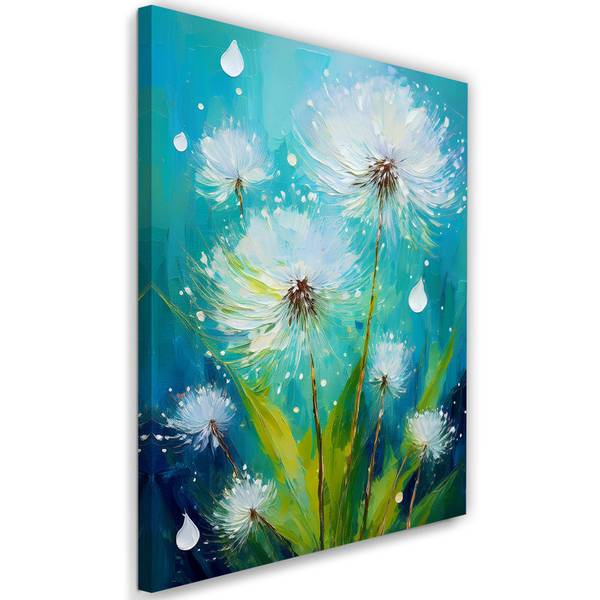 Wandbild pusteblumen pflanzen botanik 70 x 100 cm