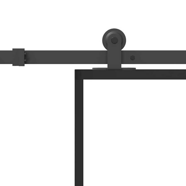 Schiebetür 3045054-4 Schwarz - Aluminium - 76 x 205 x 1 cm