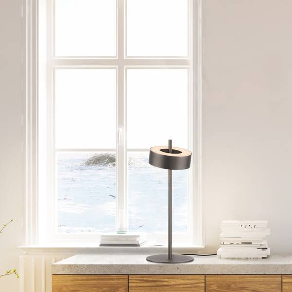 LED Tischleuchte Q-Rotate smarthome Braun