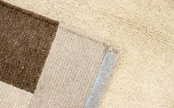 Handgeknüpft Wollteppich Beige - Wolle - 125 x 2 x 180 cm