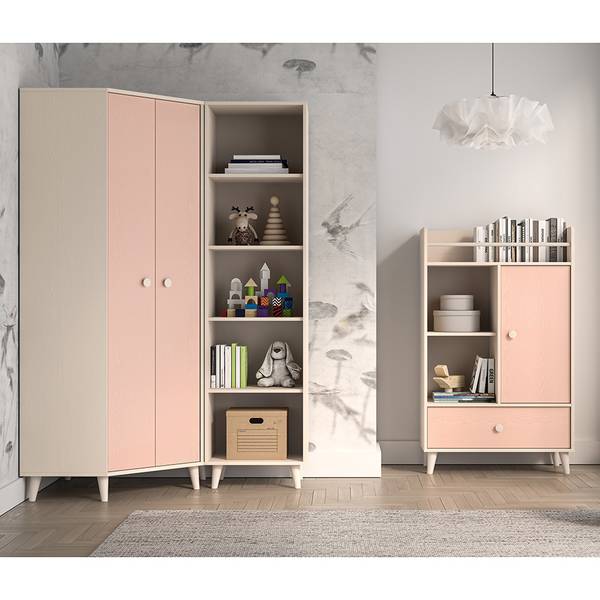 Kinderzimmer-Set MODICA-131-1 3er-Set Beige - Hellrosa